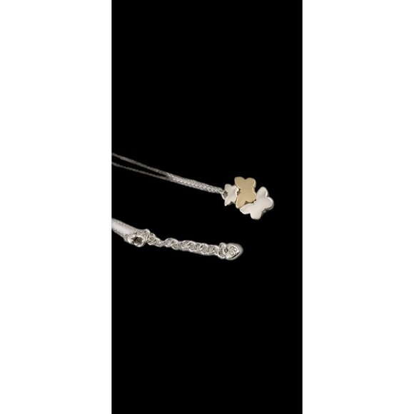 Brighton Wonderwing Butterfly Silver Brushed Gold Tone Pendant Necklace - Picture 4 of 8